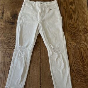 Women's White Mom Jeans